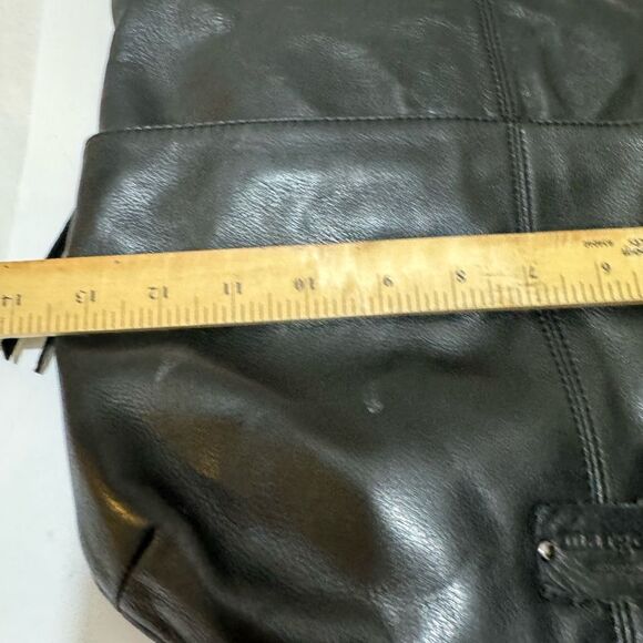 Margot hobo Genuine Black Leather shoulder bag - Picture 11 of 12